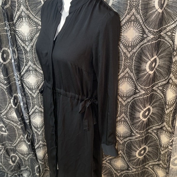 Black H&M Button Front Dress - Size 4 - Picture 5 of 9